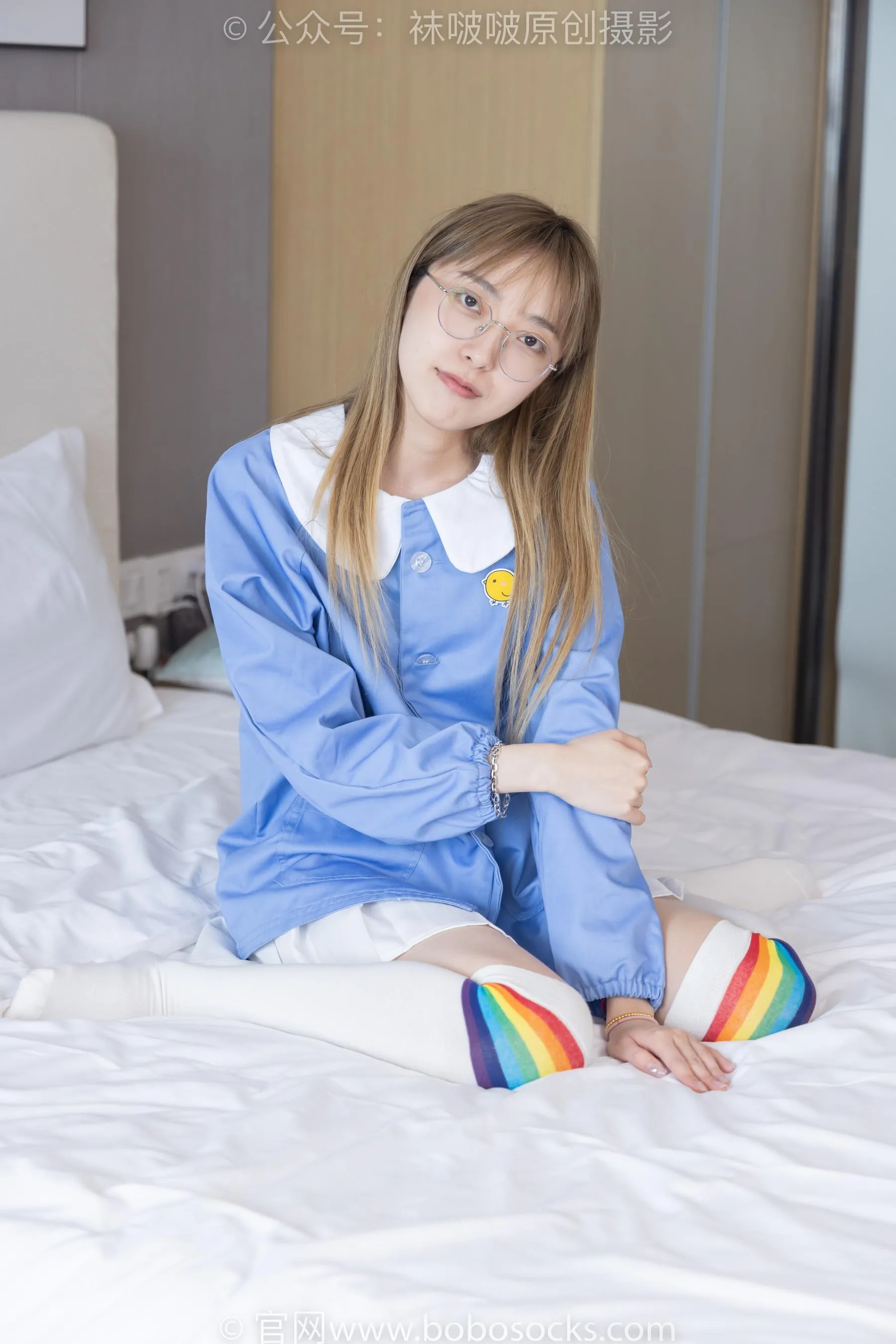 [BoBoSocks袜啵啵]NO.229 稚予-板鞋、皮鞋、两双大腿袜 [68P]插图3